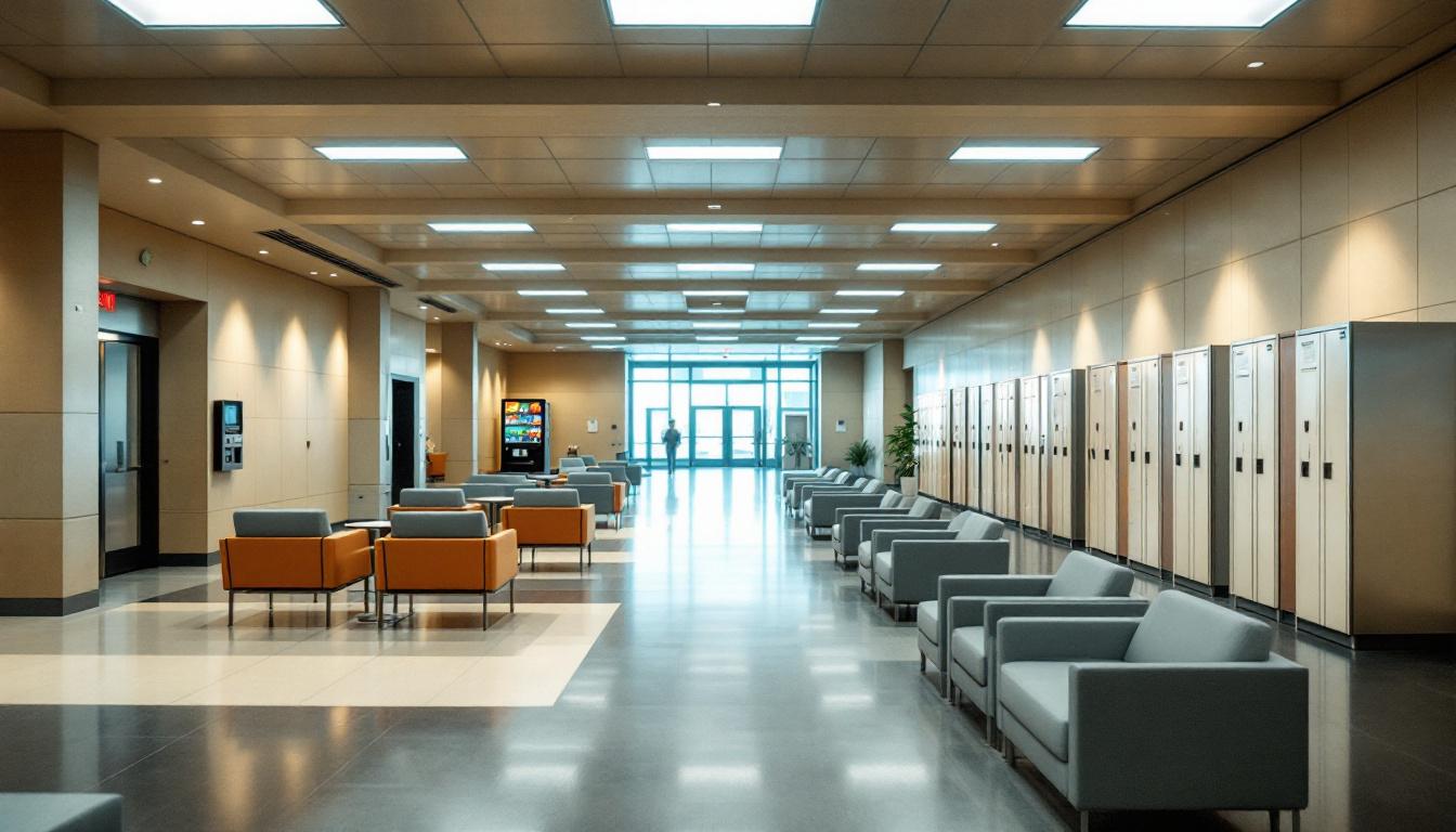 Visitation area at Craggy Correctional Center